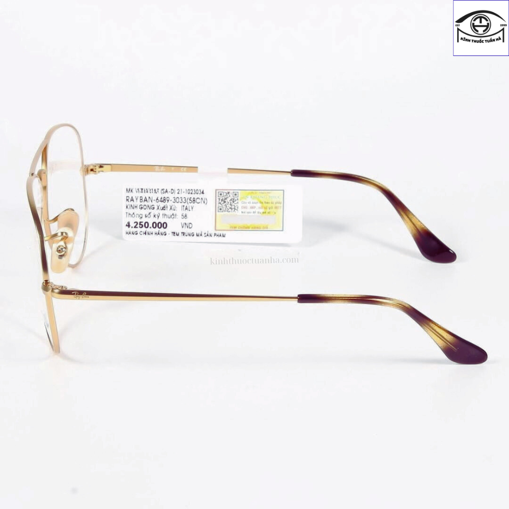 Gọng kính RayBan RX6489 chính hãng 4 Gọng kính RayBan RX6489 chính hãng - Ảnh 3
