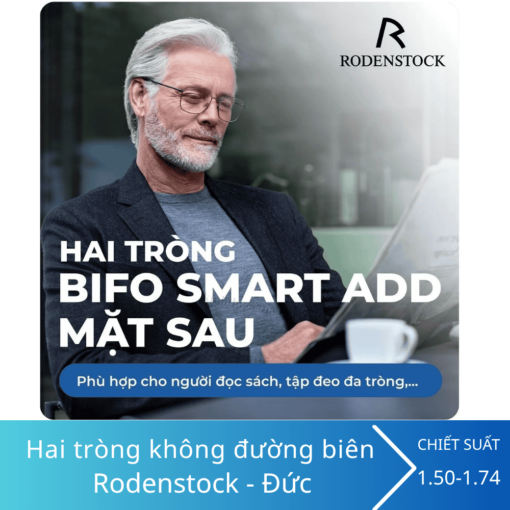 Hai tròng không đường biên Rodenstock Bifo Smart