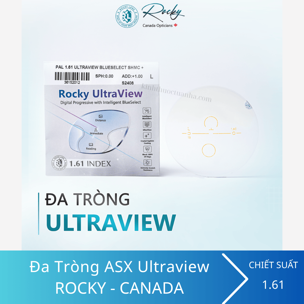 Kính Đa Tròng Chống Ánh Sáng Xanh Rocky Ultraview