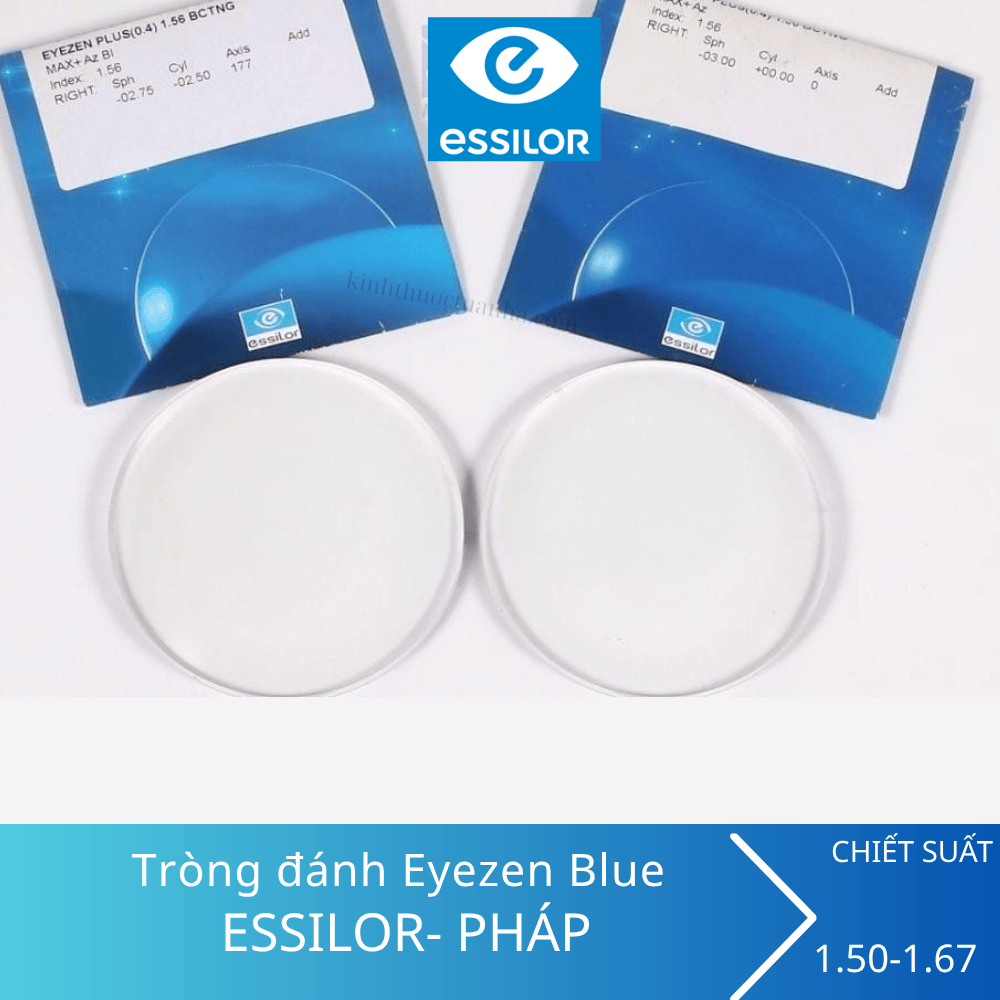 Tròng đánh Essilor – Eyezen Blue UV Capture