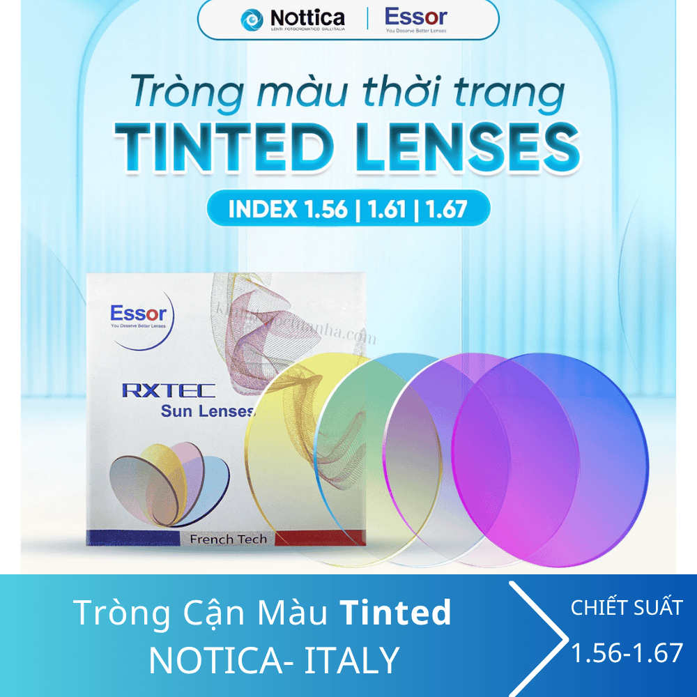 Tròng kính cận màu Tinted Essor