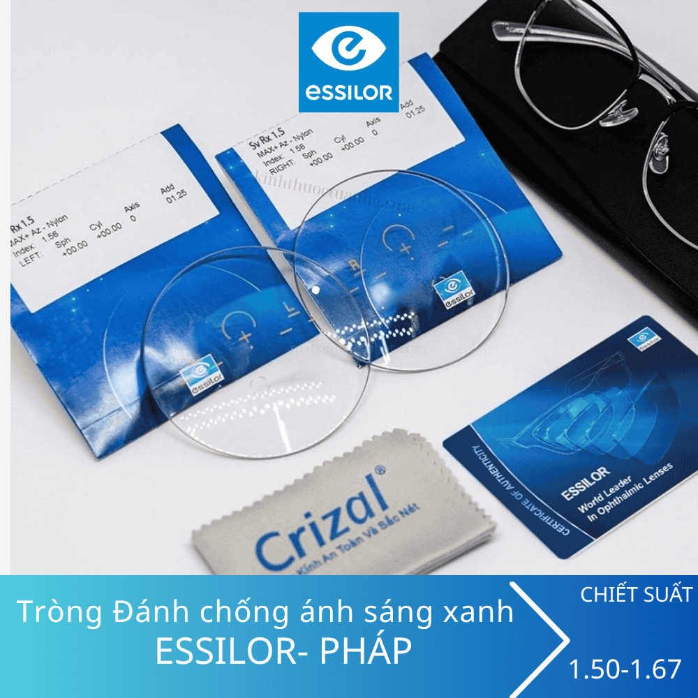 Tròng kính Đơn tròng đánh kỹ thuật số Essilor MaxAz