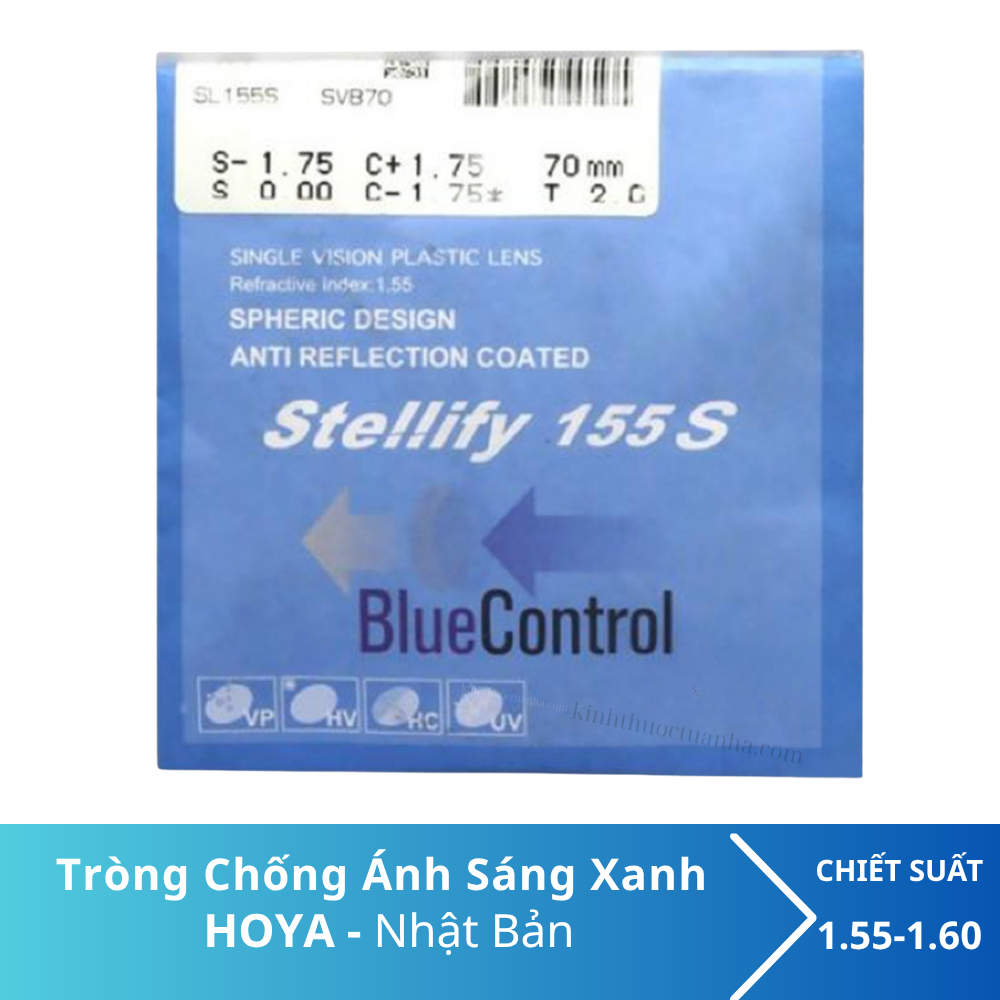 Tròng kính HOYA Stellify Blue Control