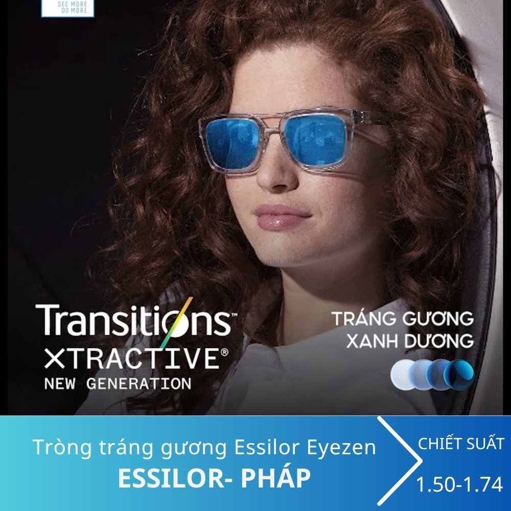 Tròng kính tráng gương Essilor Eyezen Style Mirrors