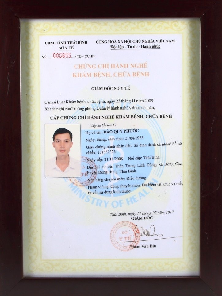 Chứng nhận chuyên môn 1